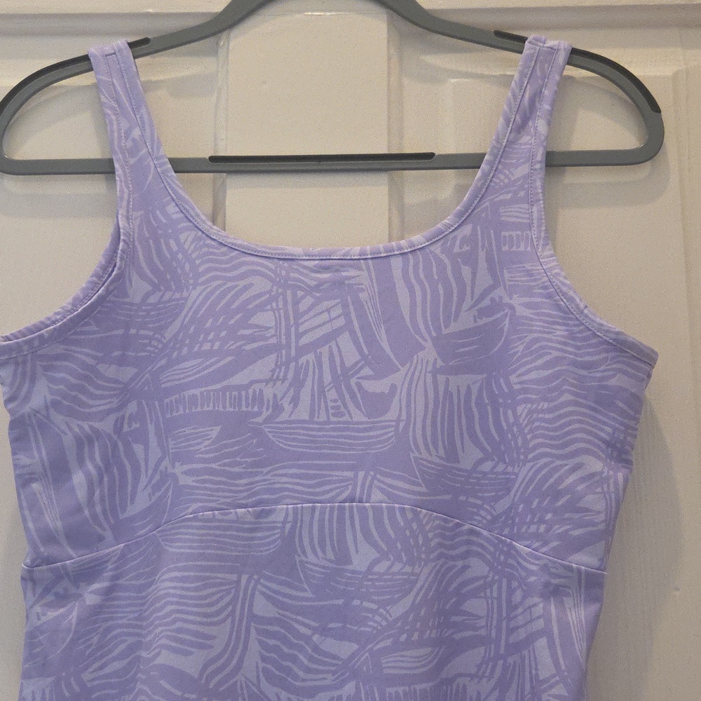 Columbia Dress In A Pretty Lavendar Colored Print. Great Condition! Size Medium. - Picture 2 of 10